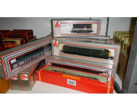 7 Lima 00 gauge model diesel locomotives (classes 09, 31, 37 and 3 class 40's), 2 Lima Class 117 DMU's and Hornby class 90 el