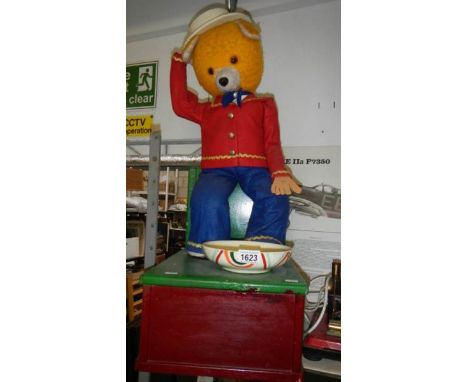 A rare & working bear automaton 'money collecting'