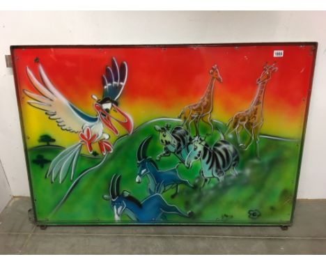 A Disney artwork panel (Jungle book stampede)