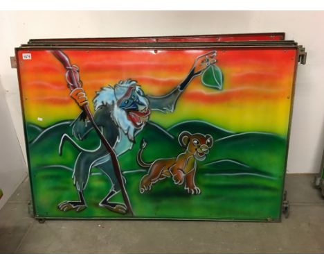 A Disney artwork panel (Rafiki & Simba)