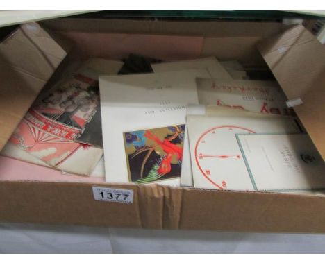 A collection of Diner, ball and banquet menus from London hotels and clubs in 1920's, 1930's and 1940's including 1932 Derby 