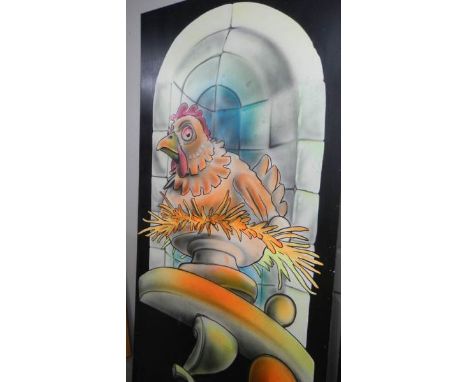 A chicken panel.