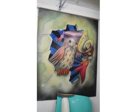 A wise owl funhouse panel (Great Yarmouth Pleasure Beach)