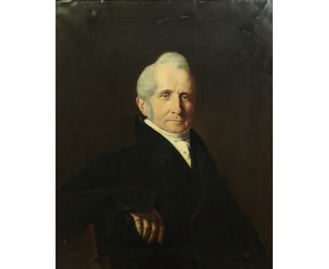 SCOTTISH SCHOOL (19TH CENTURY)  PORTRAIT OF A GENTLEMAN  Oil on canvas, 76 x 63.5cm (30 x 25")   Condition Report: There are 