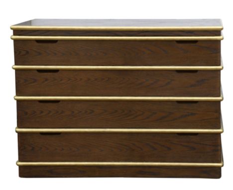 Julian Chichester, Tio chest, Firmdale gray oak finish, 81cm high x 110cm wide x 49.5cm deepCondition Report:  Some domestic 