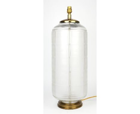 Julian Chichester, Alice lamp, clear glass and brass, 63cm high including brass fittingCondition Report:  Light domestic wear