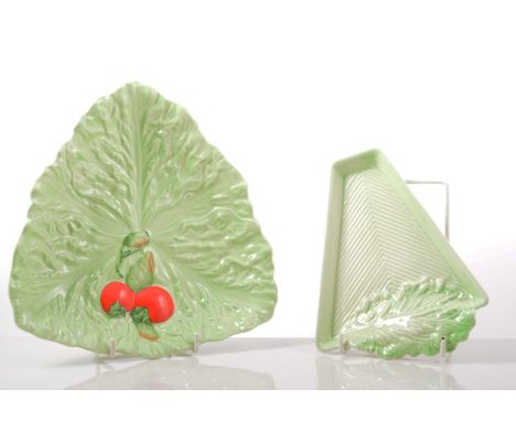 Royal Doulton Seriesware ashtray, designed as the Continent of Australia, 13cm, a collection of Carltonware leaf moulded item