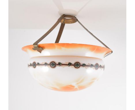 Oil lamp reservoirs, shades, chimneys.