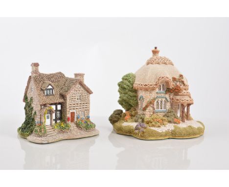 Lilliput Lane model cottages, all with original boxes, Summer Haze, Aberford Gate, Beehive Cottage, Ostlers Keep, Bramble Lod