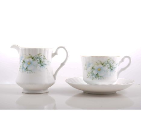 Royal Stafford bone china dinner service, including tea cups and saucers, together with a Polish bone china service, (2 boxes