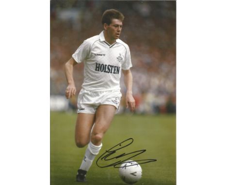 Chris Waddle Signed Tottenham Hotspur 8x12 Photo. Good Condition. All autographed items are genuine hand signed and come with