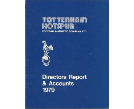 Football Tottenham Hotspur Directors report and Accounts records booklet from 1979. Good Condition. All autographed items are