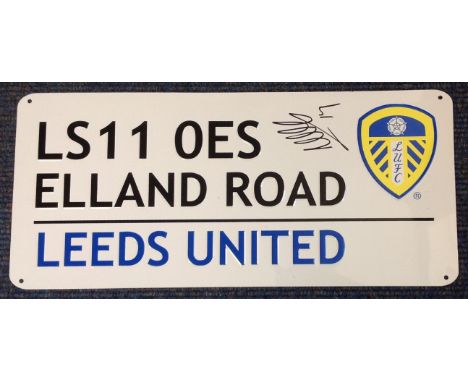 Football Samuel Saiz signed Leeds United Elland Road LS11 0ES Commemorative metal road sign. Samuel Sáiz Alonso (born 22 Janu