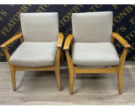 Pair of vintage Furpro reception armchairs