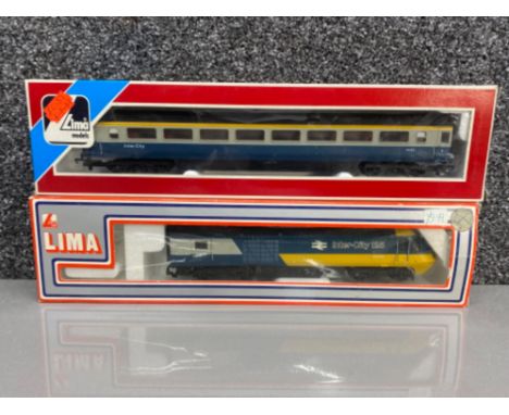 Lima models inter-city 125 locomotive &amp; inter city carriage, both with original boxes