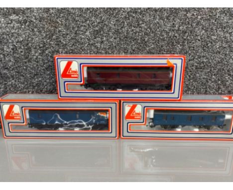 3x Lima models train carriages, all in original boxes