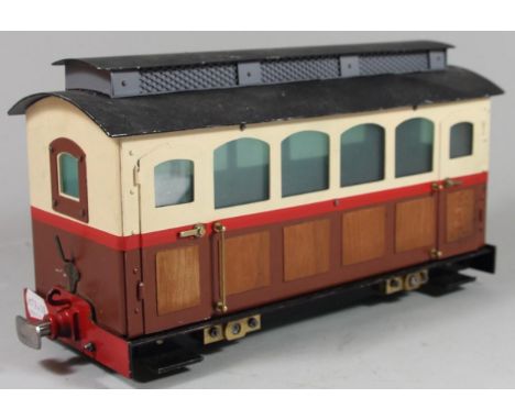 A G-scale model coach 