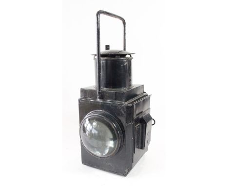 A black BR(E) side lamp, with burner 