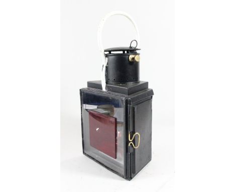 An LNER buffer lamp, with burner 