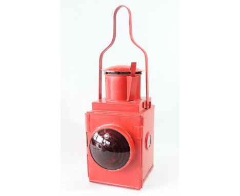A red BR(E) tail lamp, with burner 