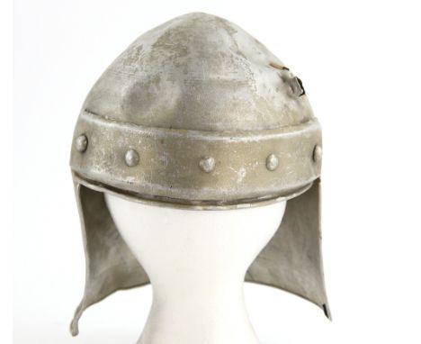 The Black Arrow (1948) Production used metal helmet, approx 10 inches high.   