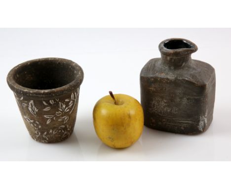 Red Riding Hood (2011) - Props from the movie including ceramic pot, ceramic water pitcher and apple from the movie starring 