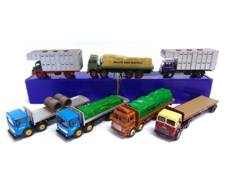 SEVEN 1/50 SCALE CODE 3 GRANDAD'S WORKSHOP MODEL COMMERCIAL VEHICLES  including those of 'Entress, Swansea', 'Tim Price, Pont