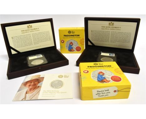 GREAT BRITAIN - ELIZABETH II (1952-), TWO PADDINGTON AT THE STATION SILVER PROOF FIFTY PENCES, 2018  each with certificate of