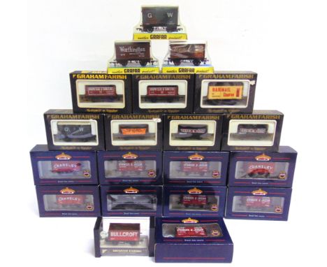 [OO GAUGE]. TWENTY ASSORTED WAGONS  by Graham Farish (11), and Bachmann (9), each in original packaging.