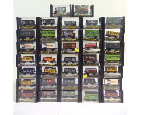 [OO GAUGE]. THIRTY-SEVEN ASSORTED GRAHAM FARISH WAGONS  each boxed.