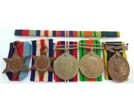 A SECOND WORLD WAR &amp; LATER GROUP OF FIVE MEDALS TO LIEUTENANT R.F. BALLAM, DORSETSHIRE REGIMENT  comprising the 1939-45 S