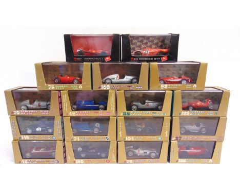 SEVENTEEN 1/43 SCALE BRUMM DIECAST MODEL RACING CARS  each mint or near mint and boxed (some models loose in boxes).