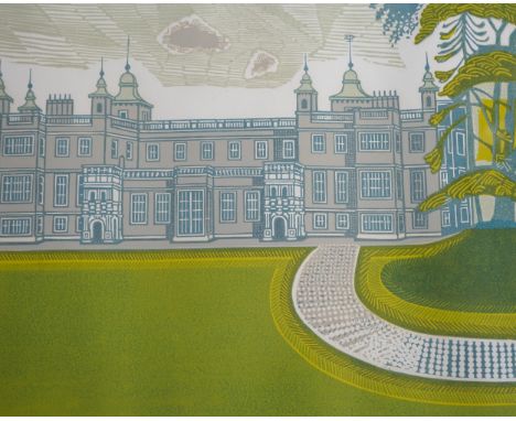 Edward Bawden RA (British, 1903-1989) 'Audley End House' (MG 095)linocut in colourssigned in pencil, dated 1973, numbered 135