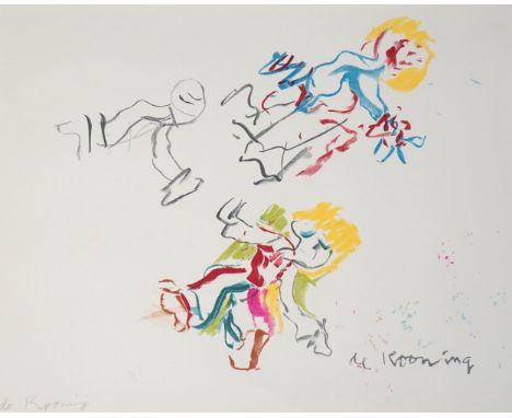 Willem de Kooning (1904-1997) 'Composition for Lisa, 1984'lithograph in colours on wove papersigned in pencil46 x 58cm