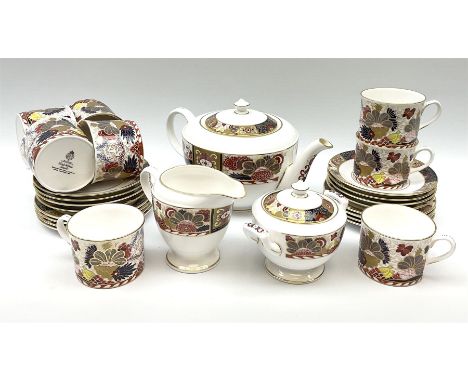 A Royal Worcester Lord Nelson pattern tea service for eight. 