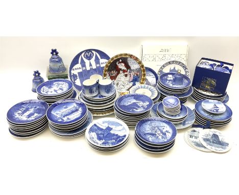 Royal Copenhagen thirty-eight assorted Christmas calendar plates, from 1963 to 1992, a selection of other Royal Copenhagen de