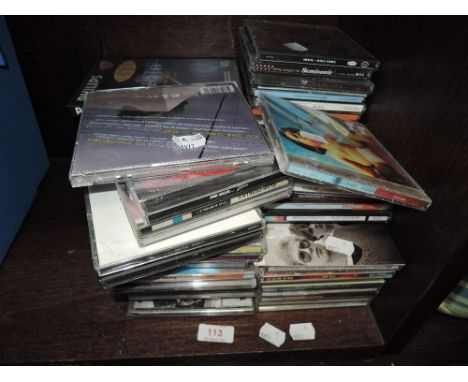 A selection of modern compact music cd's