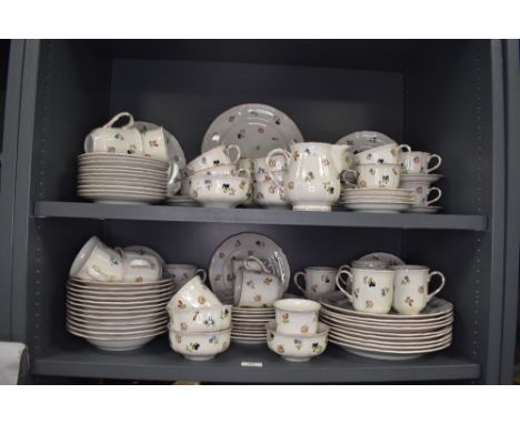 A large part dinner breakfast and tea service by Villeroy and Boch in the Petite Fleur design