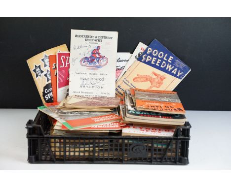 A collection of mainly mid 20th century speedway programmes dating from the 1940's to 1960's to include Aldershot, Poole and 