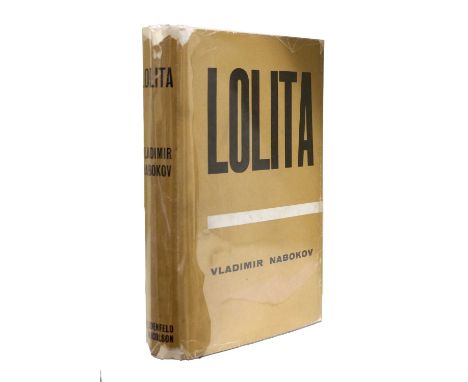 Nabokov (Vladimir)Lolita.London: Weidnefield and Nicolson, 1959, first UK edition, dust jacket (priced 21s).