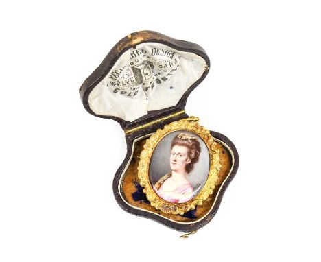 Attributed to John Hay (act.c.1768-c.1783): Miniature Portrait of a Lady, believed to be the Duchess of Portland, bust length