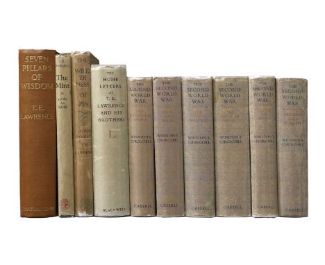 Lawrence (T. E.) and C. Leonard Woolley The Wilderness of Zin. London: Jonathan Cape, 1936, dust jacket; Lawrence (T. E.), Se