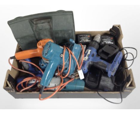 A group of power tools including Black & Decker. (1 box)
