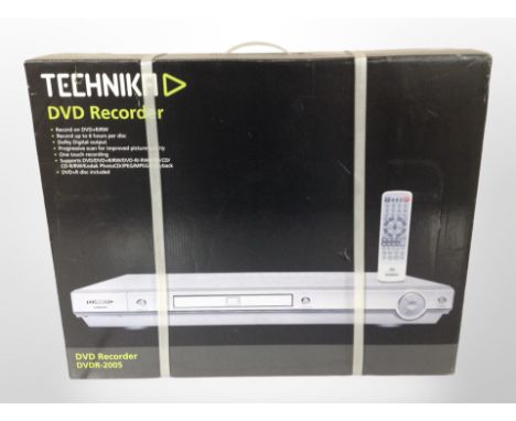 A Technika DVD recorder, as new in box.