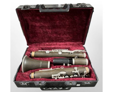 A Blessing clarinet, in fitted case.