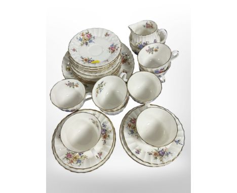 26 pieces of Royal Worcester Roanoke tea china.