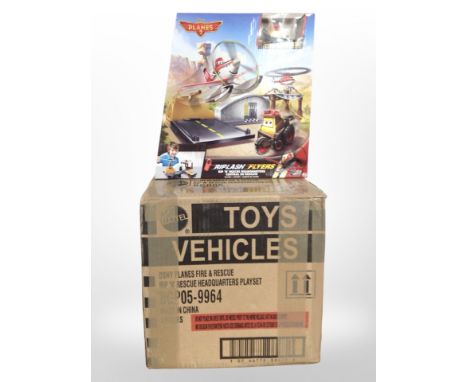 Five Mattel Disney Planes 2 toy sets, boxed.