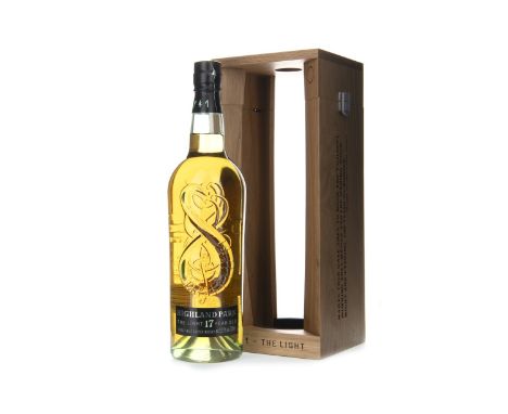 HIGHLAND PARK 'THE LIGHT' 17 YEARS OLD Single Malt Scotch Whisky Matured in American oak casks, one of 28,000 bottles. 700ml,