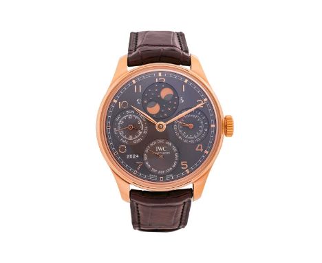 A Rare IWC Schaffhausen Portugieser Perpetual Calendar 18 Carat Gold WristwatchModel: IW503404Serial: 3997958Year: 2015 purch