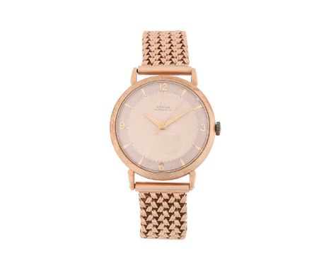 An Omega 9 Carat Gentleman's WristwatchModel: 793571Serial: 15220585 13308Year: 1950sCase Material: 9 Carat GoldCase Diameter